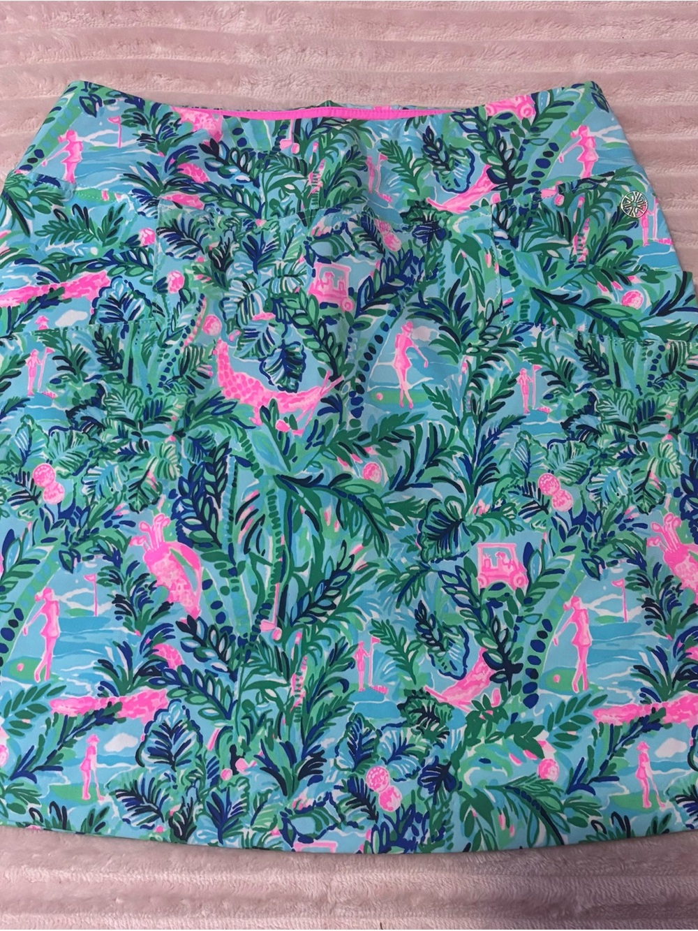 Lilly Pulitzer Athletic  Golf Skirt with Tropical print